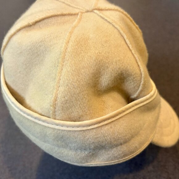~~Stormy Kromer Hat Cap Size 7 1/ 8 Off White Kromer Winter Made in USA - Picture 2 of 7